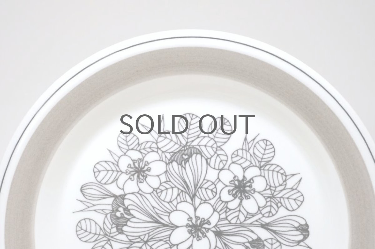 画像2: 北欧ビンテージ食器/ARABIA/アラビア/Krokus/クロッカス/グレーリム/17cmプレート/No.3 (2)