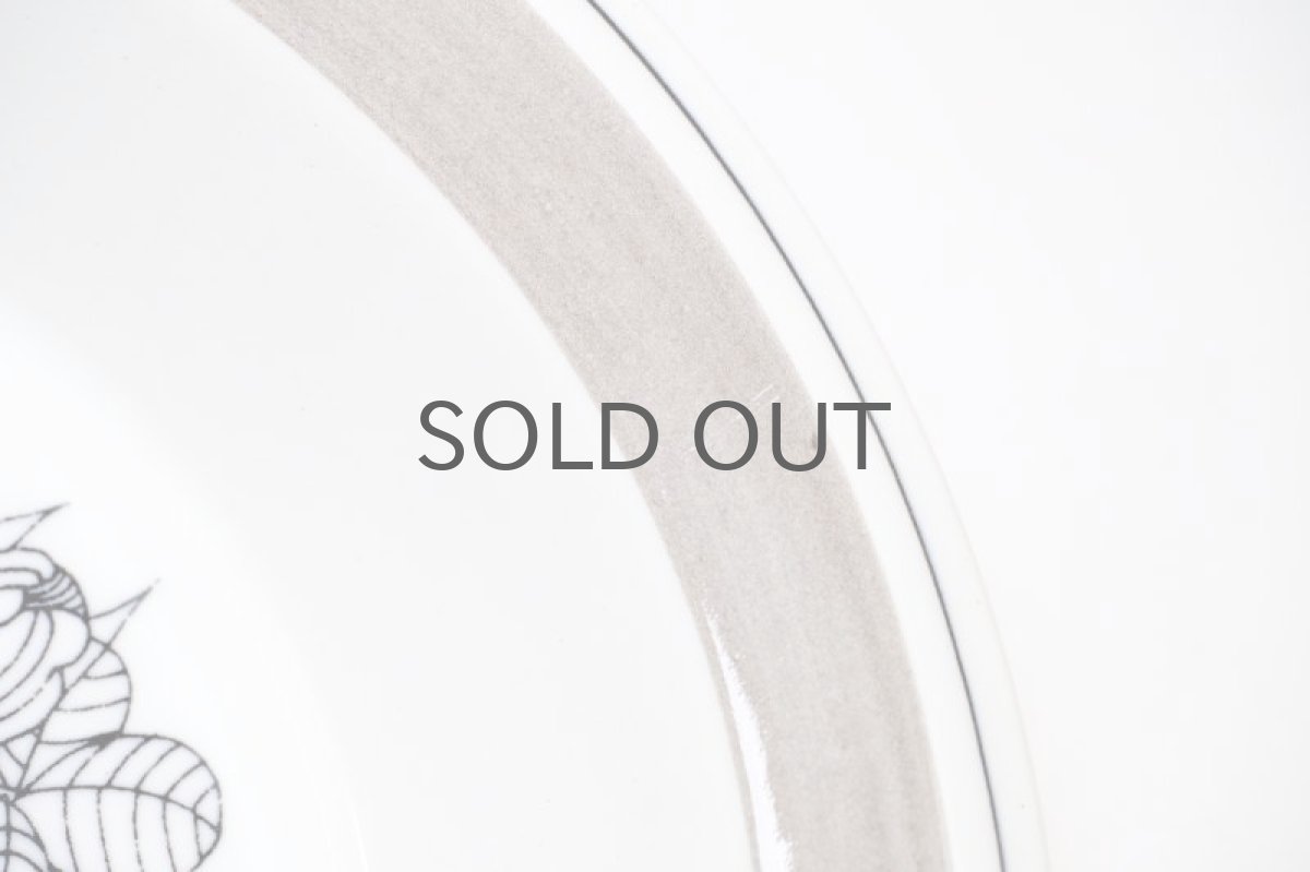 画像2: 北欧ビンテージ食器/ARABIA/アラビア/Krokus/クロッカス/グレーリム/20cm/スーププレート/No.5 (2)