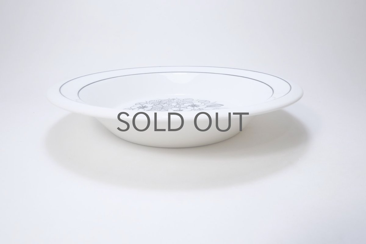 画像3: 北欧ビンテージ食器/ARABIA/アラビア/Krokus/クロッカス/ブラック＆ホワイト/スーププレート/No.3 (3)