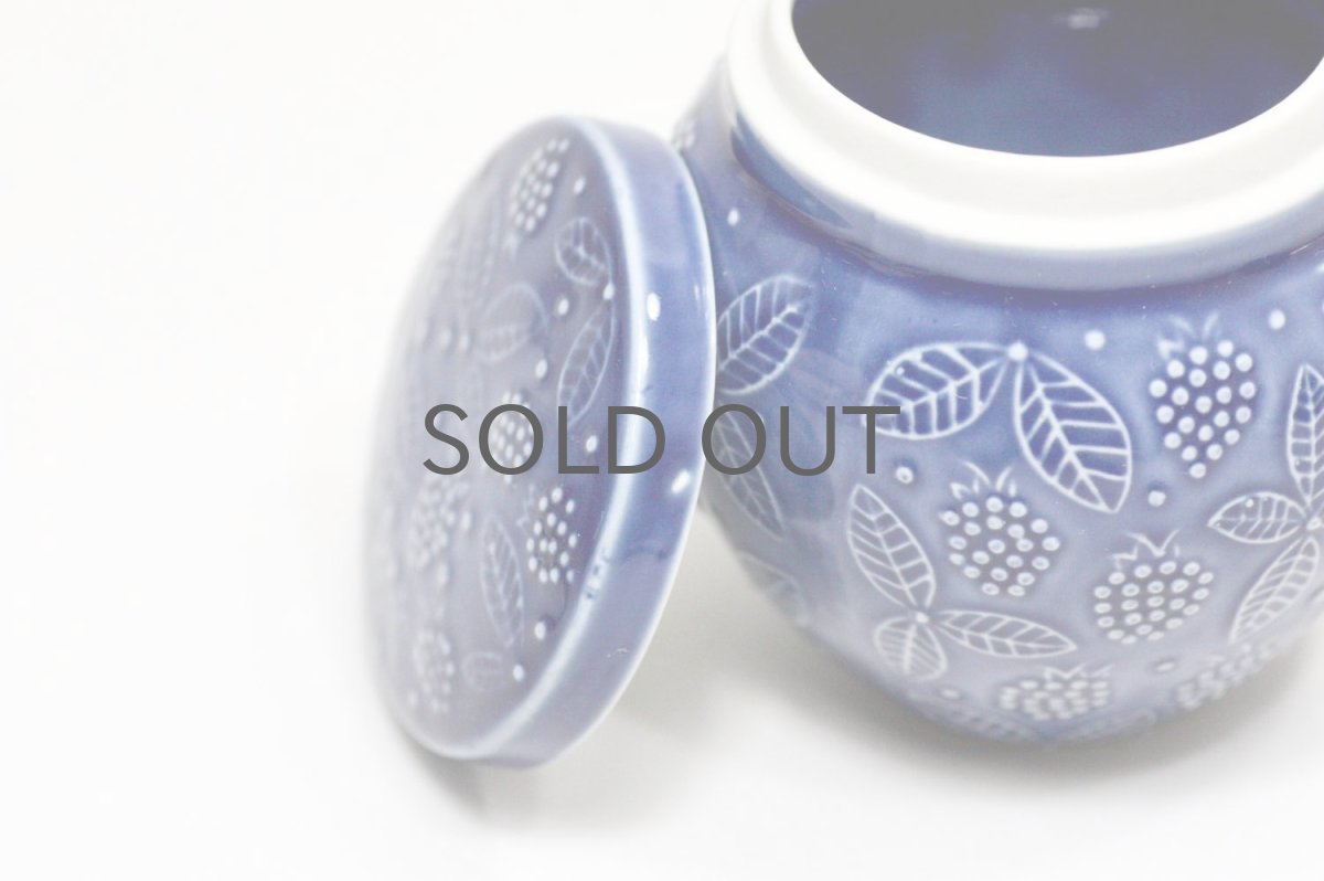 画像3: 北欧ビンテージ/ARABIA/アラビア/キャンディポット/CHYMOS/キーモス別注/ブルー (3)