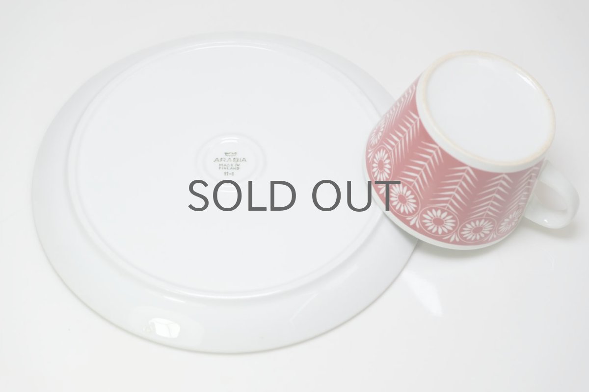 画像10: ARABIA/アラビア/Riikinkukko/ピーコック/BA&BT TVset/ディジー/レッド (10)