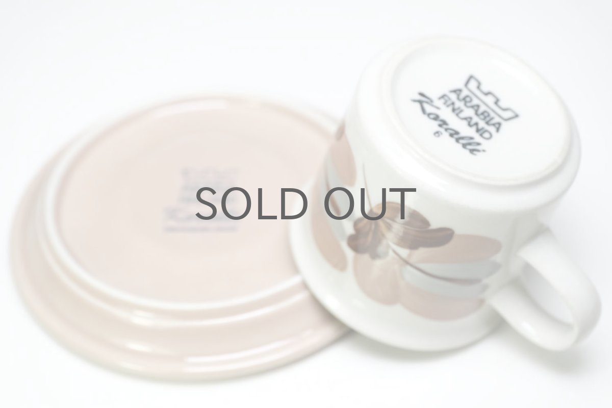 画像5: ARABIA/アラビア /Koralli/コラリー/デミタスカップ&ソーサー&プレート/No.2 (5)