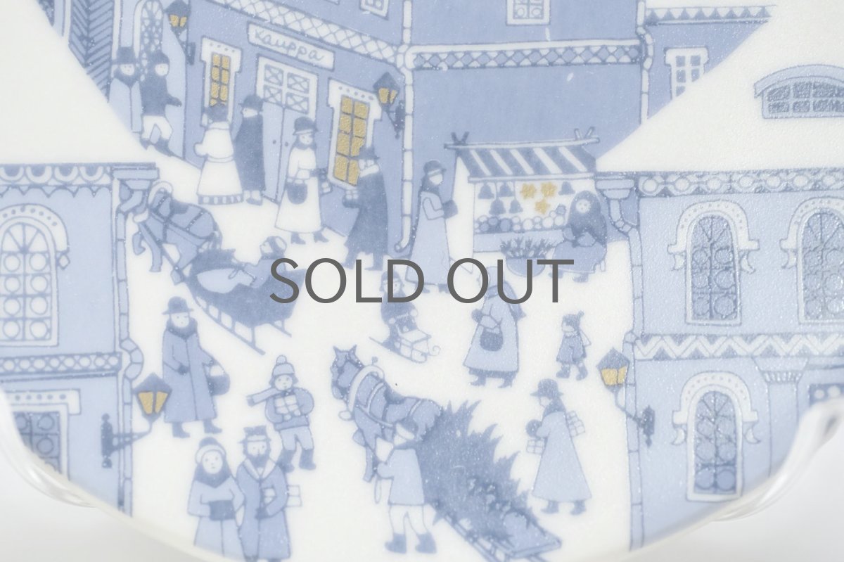 画像2: ARABIA/アラビア/ミニイヤープレート/ミニクリスマスプレート/Christmas street/No.8 (2)