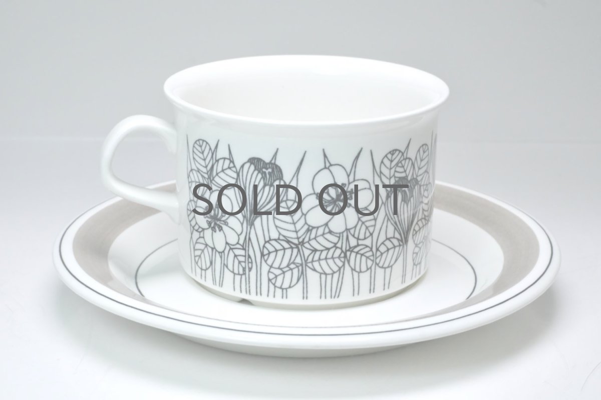 画像3: ARABIA/アラビア/Krokus/クロッカス/グレーリム/ティーカップ&ソーサー (3)