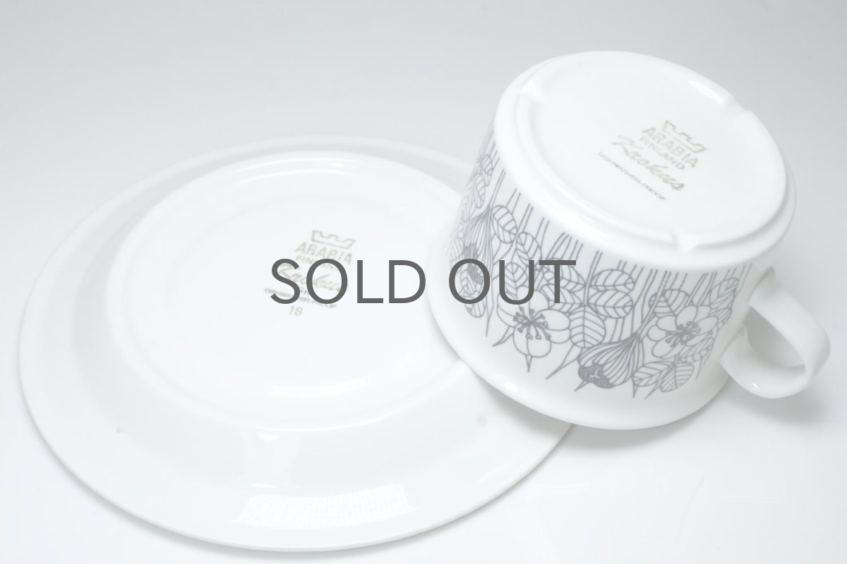 画像7: ARABIA/アラビア/Krokus/クロッカス/グレーリム/ティーカップ&ソーサー (7)