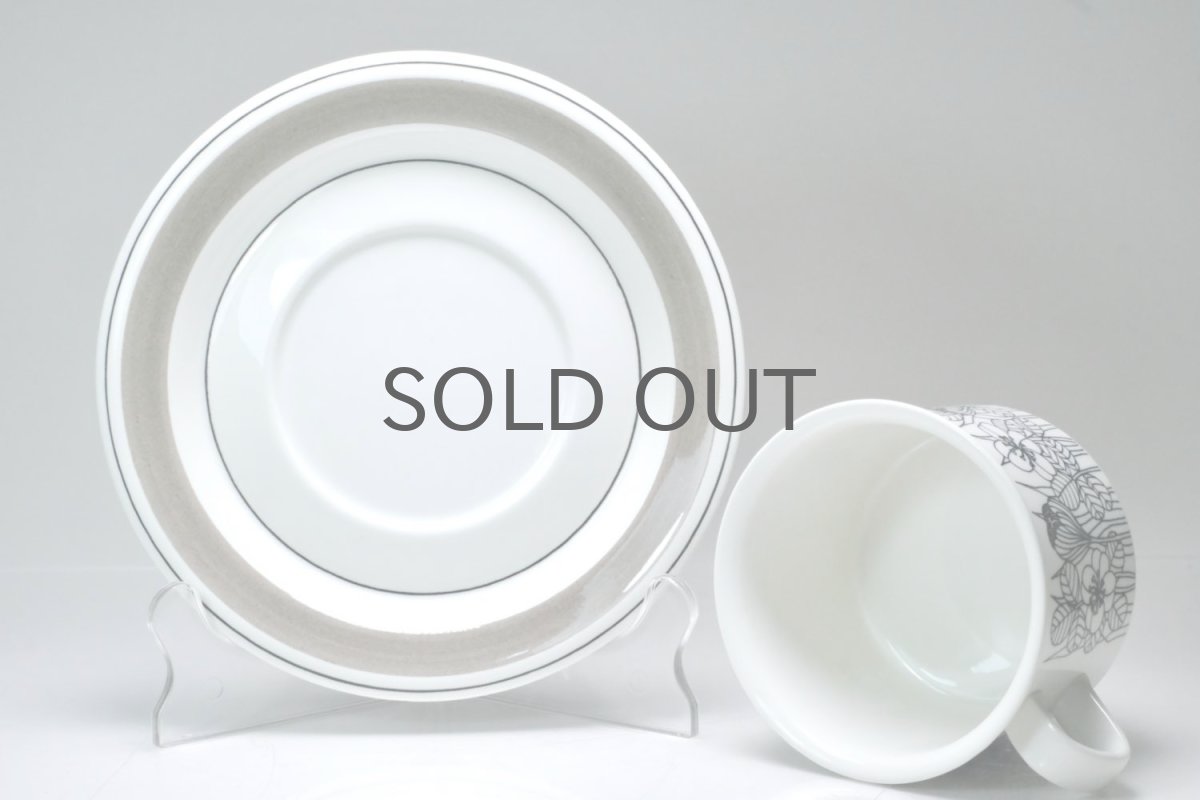 画像6: ARABIA/アラビア/Krokus/クロッカス/グレーリム/ティーカップ&ソーサー (6)