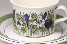 画像2: 北欧ビンテージ/ARABIA/アラビア/Krokus/クロッカス/ティーカップ＆ソーサー/カラー/美品　 (2)