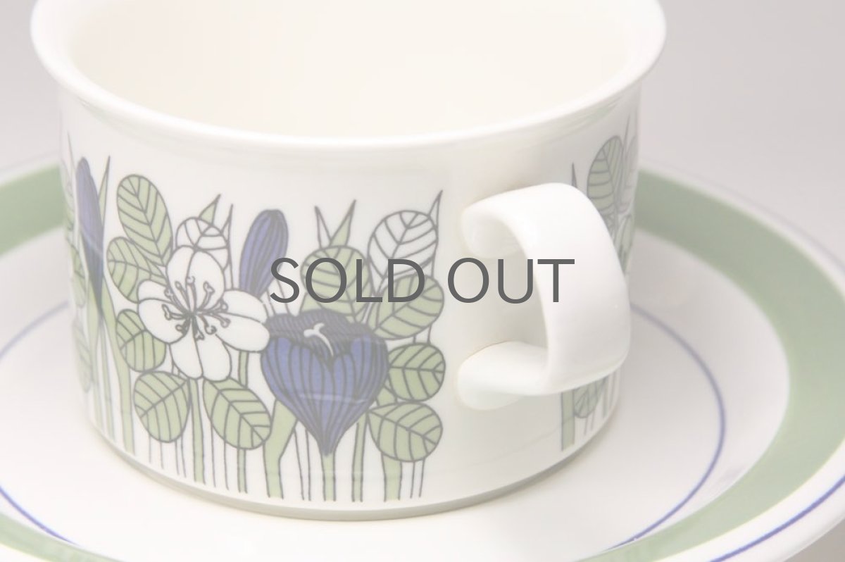 画像3: 北欧ビンテージ/ARABIA/アラビア/Krokus/クロッカス/ティーカップ＆ソーサー/カラー/美品　 (3)