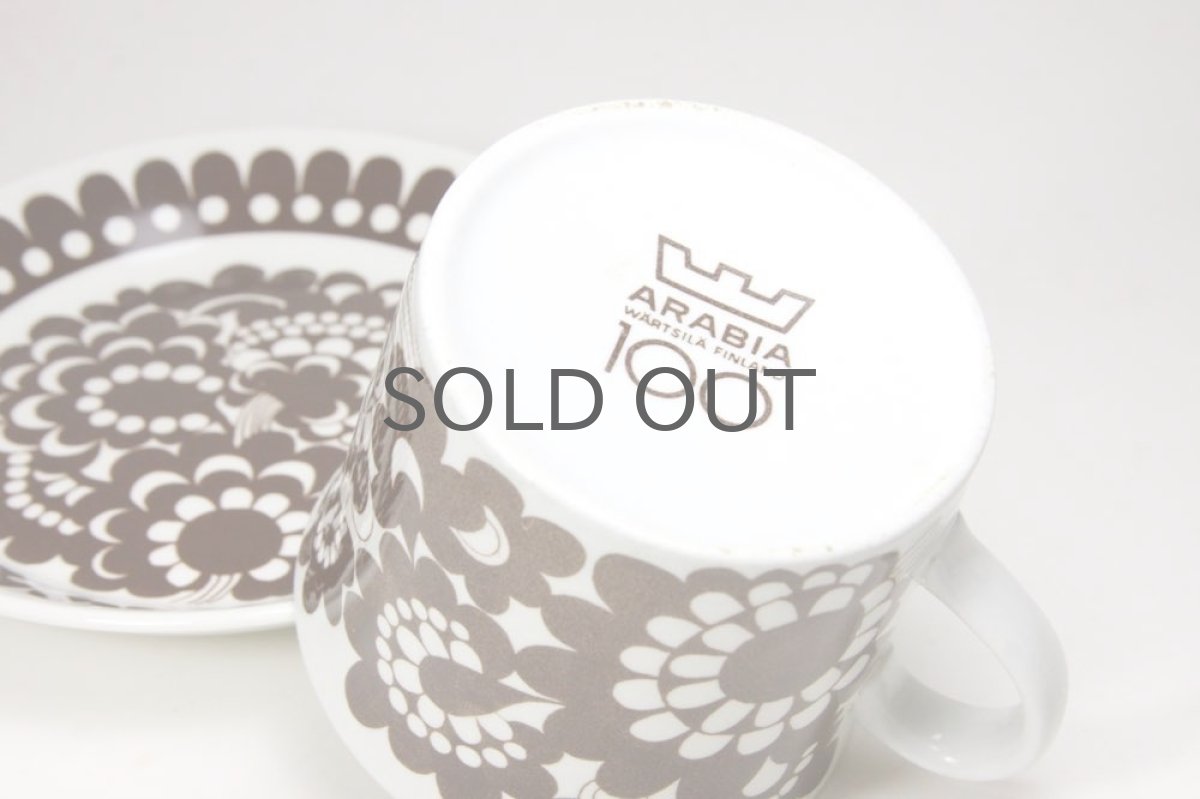 画像4: ARABIA/アラビア/100周年記念/限定マグ＆プレート/ブラウン (4)