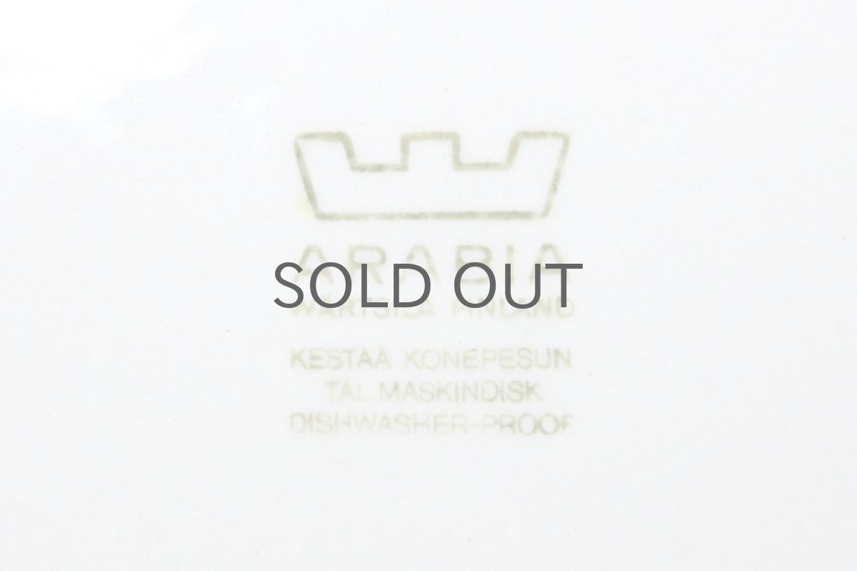 画像6: ARABIA/アラビア//ディナープレート23cm/果物&花/ブループレート/No.2 (6)