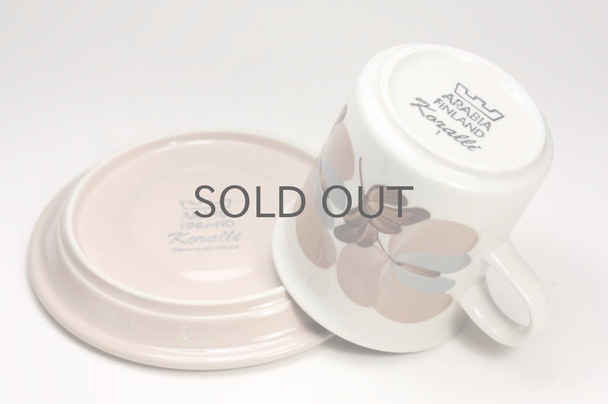 画像4: ARABIA/アラビア/Koralli/コラリー/コーヒーカップ&ソーサー (4)