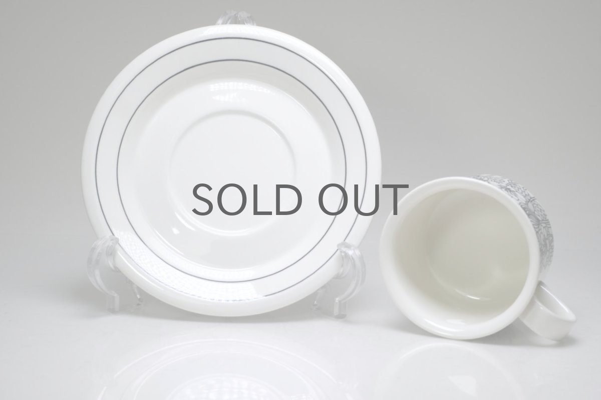 画像6: ARABIA/アラビア/Krokus/クロッカス/コーヒーカップ&ソーサー/ホワイト&ブラック/モノトーン/No.1 (6)