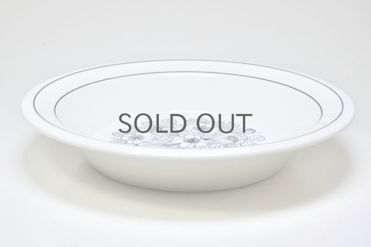 画像5: 北欧ビンテージ食器/ARABIA/アラビア/Krokus/クロッカス/ブラック&ホワイト/スーププレート/No.1 (5)