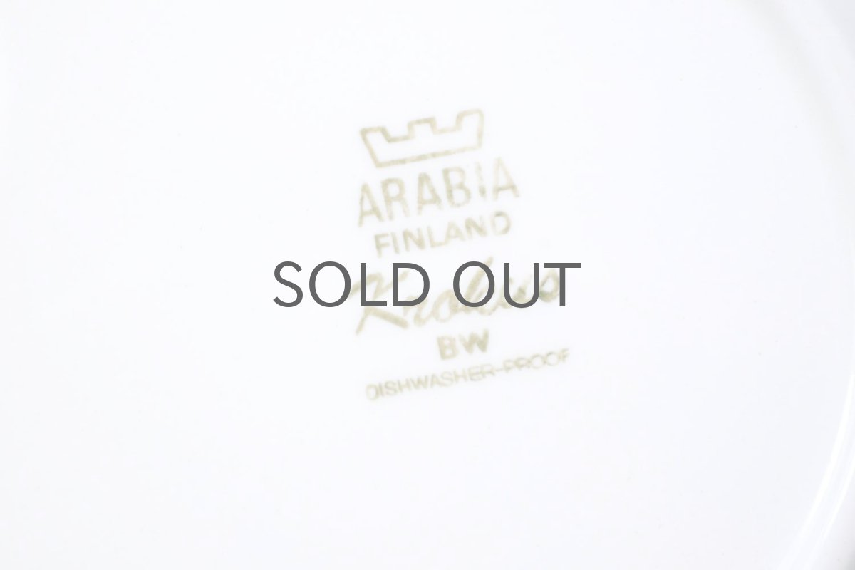 画像4: 北欧ビンテージ食器/ARABIA/アラビア/Krokus/クロッカス/ブラック＆ホワイト/17cmプレート (4)