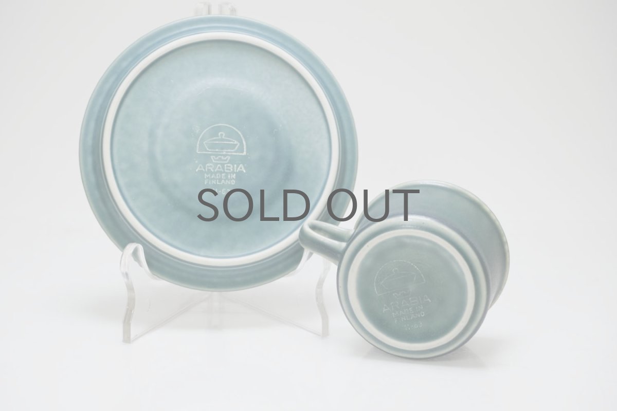 画像6: ARABIA/アラビア/Ruska/ルスカ/貴重/ブルー/デミタスカップ&ソーサー/No.2 (6)