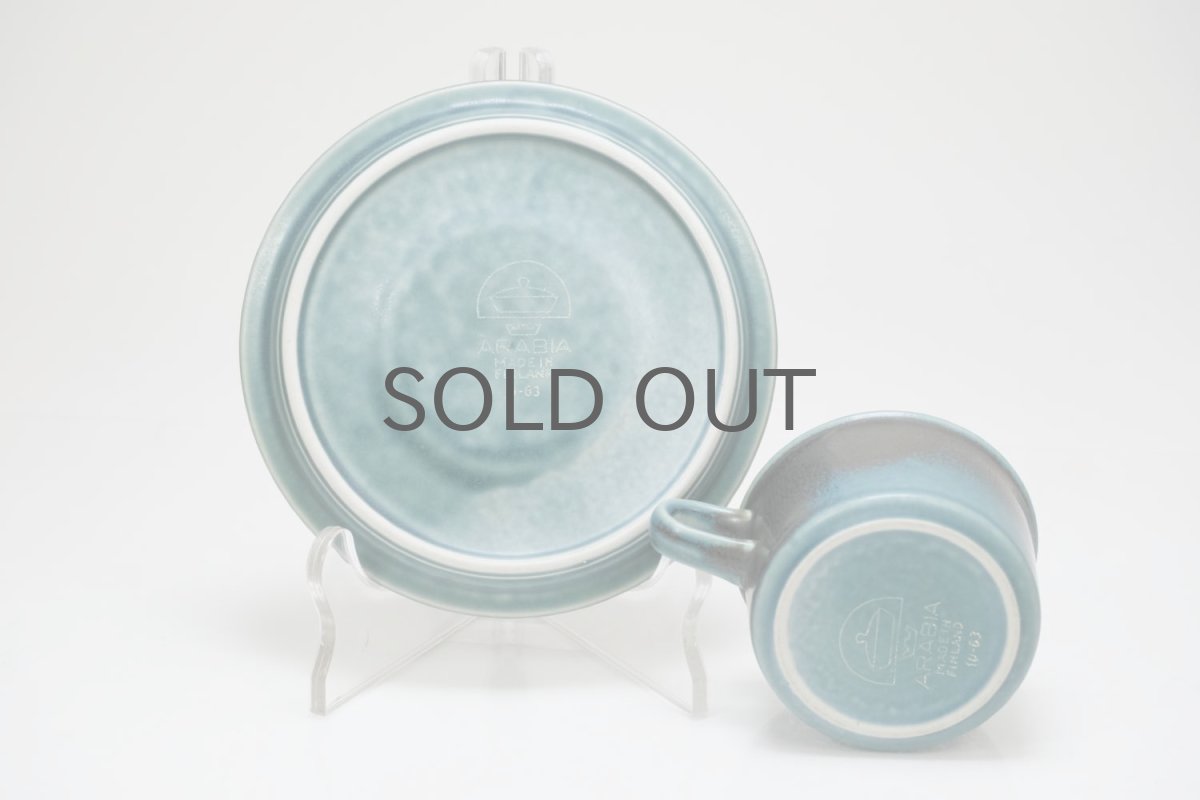 画像6: ARABIA/アラビア/Ruska/ルスカ/貴重/ブルー/デミタスカップ&ソーサー/No.3 (6)