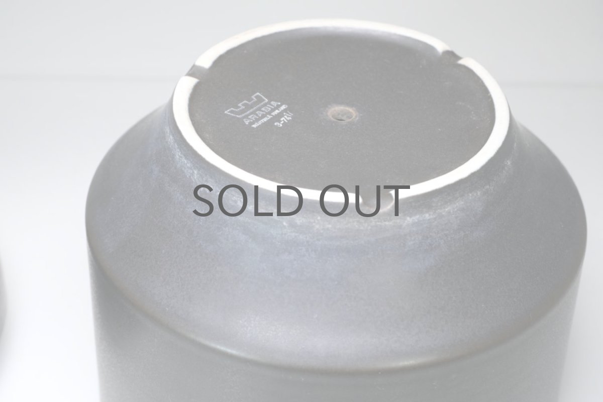 画像5: ビンテージ北欧/ARABIA/アラビア/Richard Lindh/ブラック/特大/No.2 (5)