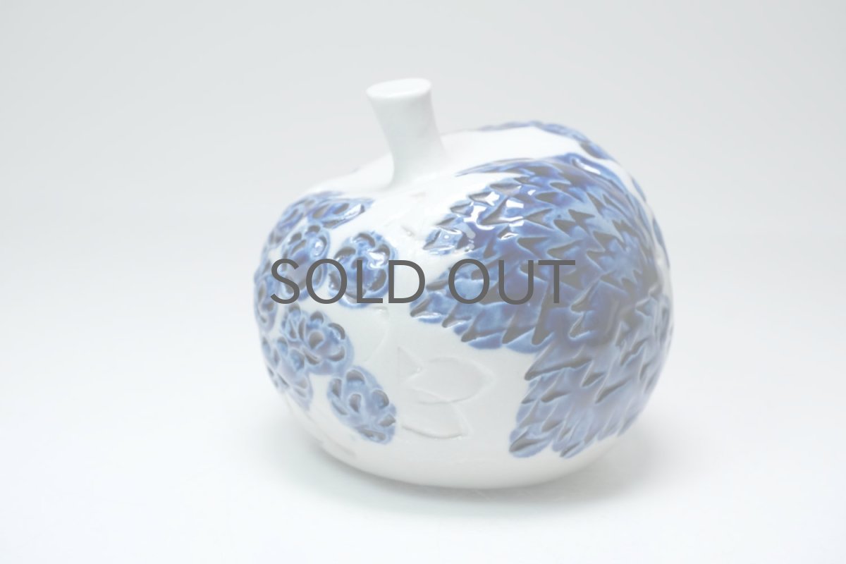 画像2: 北欧ビンテージ/ARABIA/アラビア/Gunvor Olin-Gronqvist/Omena/ブルー/リンゴ/No.2 (2)