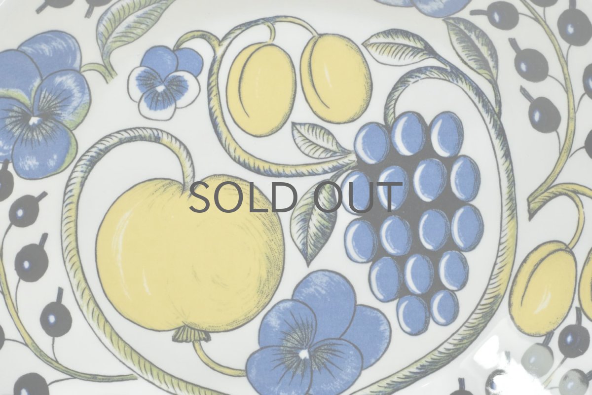 画像3: ARABIA /アラビア/Paratiisi/パラティッシ/オーバルプレート/カラー/25cm/80年代/ビンテージ品/美品/No.3 (3)