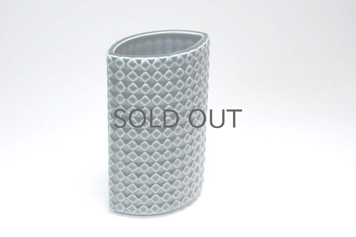 画像3: 北欧ビンテージ/ARABIA/アラビア/Kaarina Aho/カーリナ・アホ/Harlekiini/ベース/ブルーグレイ/高さ15cm (3)