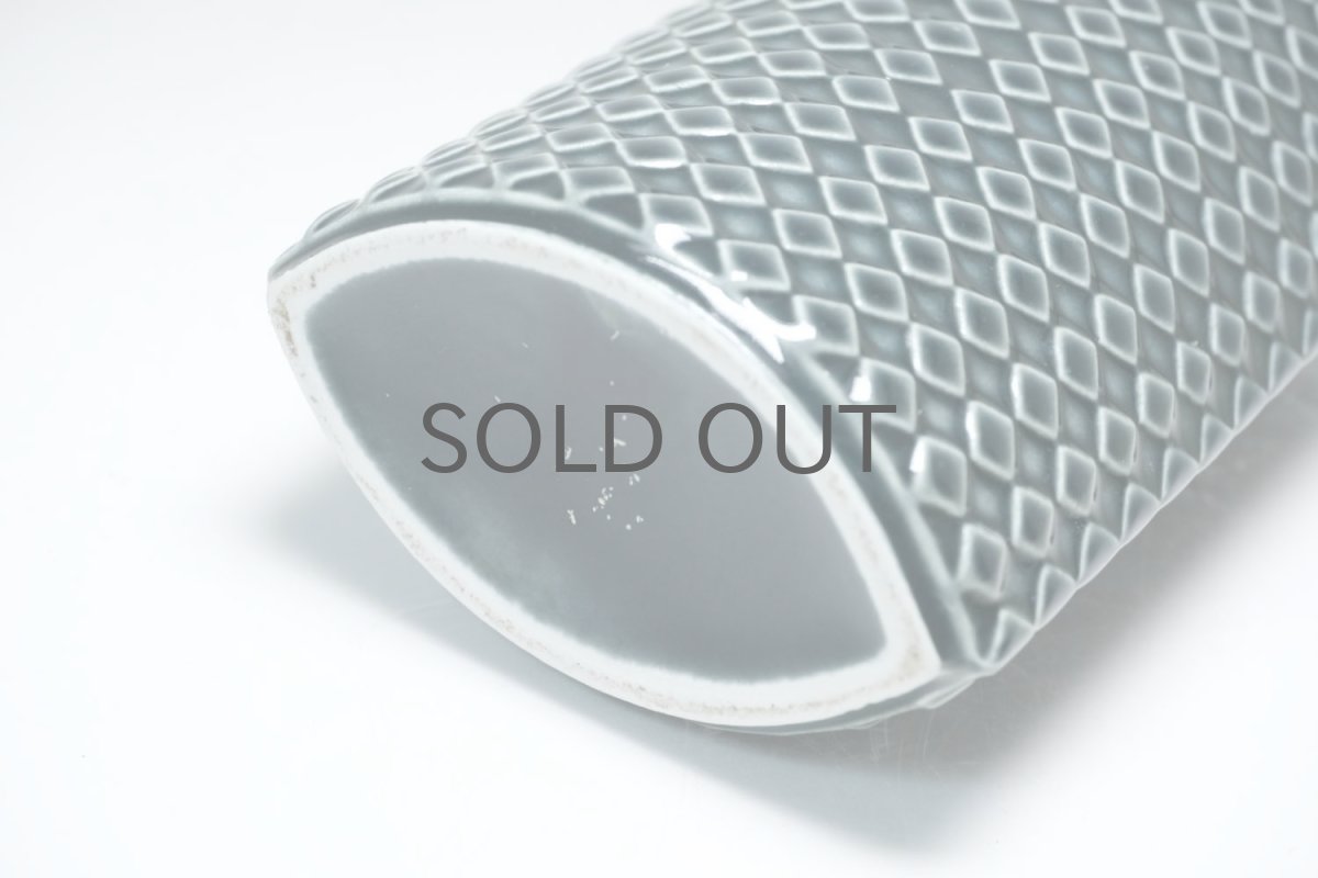 画像4: 北欧ビンテージ/ARABIA/アラビア/Kaarina Aho/カーリナ・アホ/Harlekiini/ベース/ブルーグレイ/高さ15cm (4)