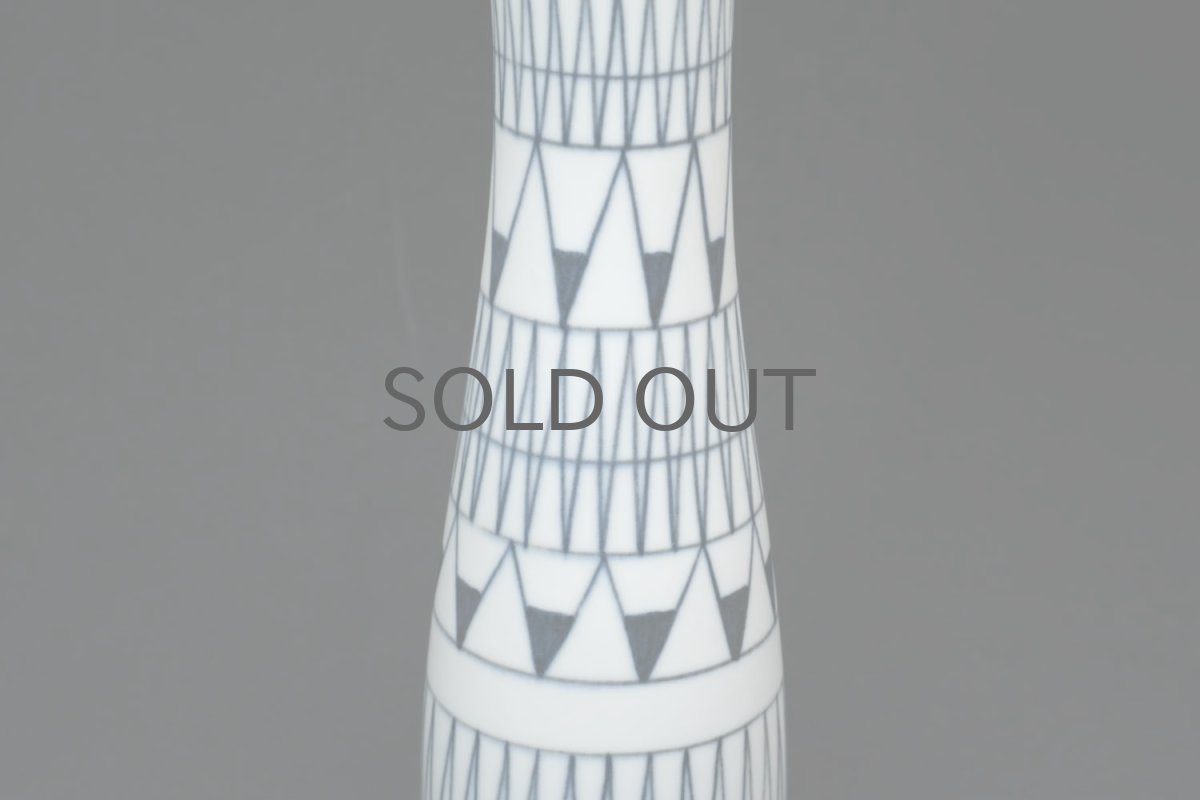 画像3: 北欧ビンテージ/ARABIA/アラビア/Brita Heilimo/ブリタ・ヘイリモ/ミニチュア/幾何学柄/一輪挿し/No.3 (3)