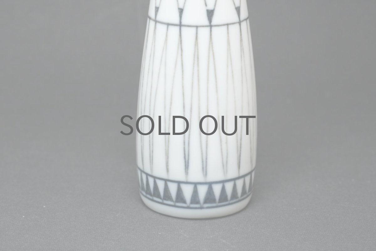 画像2: 北欧ビンテージ/ARABIA/アラビア/Brita Heilimo/ブリタ・ヘイリモ/ミニチュア/幾何学柄/一輪挿し/No.2 (2)