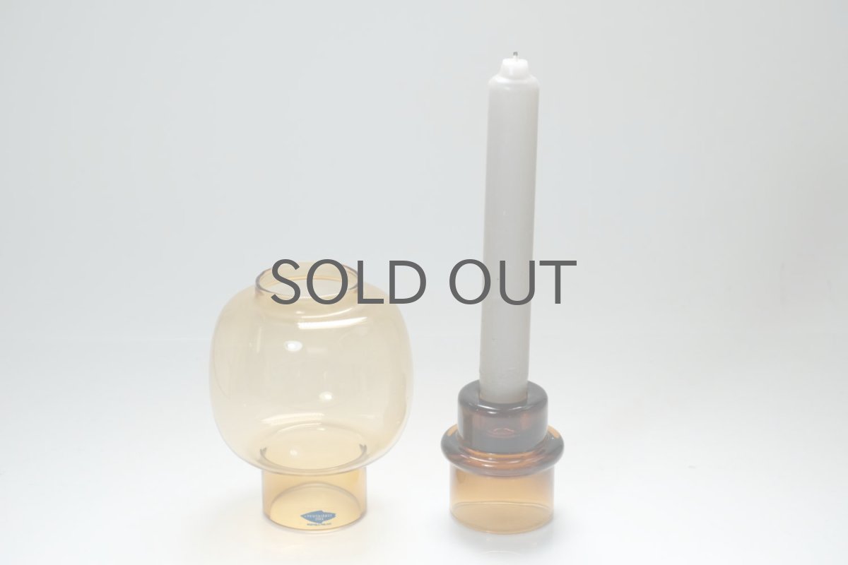 画像5: 北欧ビンテージガラス/ARABIA/NUUTAJARVI/ヌータヤルヴィ/キャンドルホルダー&キャンドルスタンド/ハニー (5)