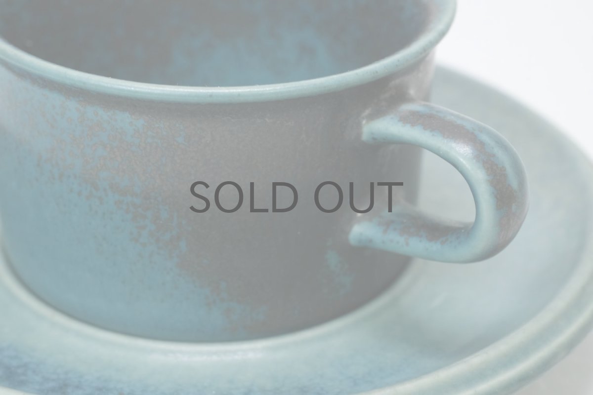 画像2: ARABIA/アラビア/Ruska/ルスカ/貴重/ブルー/デミタスカップ&ソーサー (2)