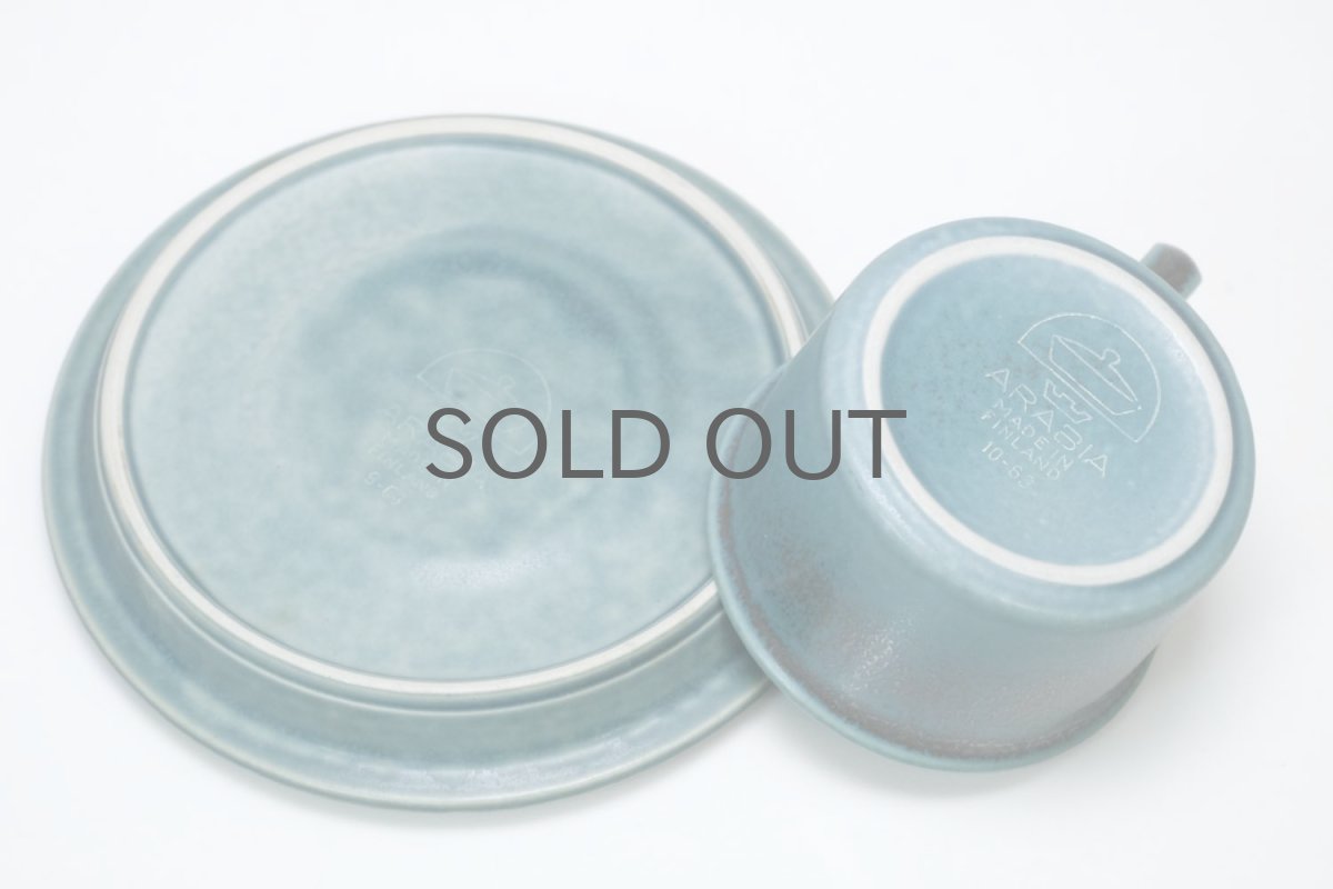 画像5: ARABIA/アラビア/Ruska/ルスカ/貴重/ブルー/デミタスカップ&ソーサー (5)