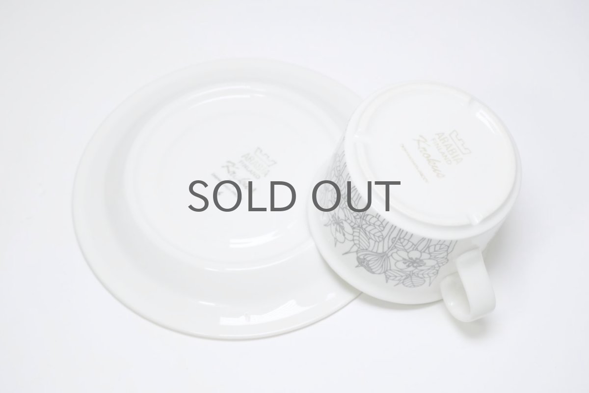 画像5: ARABIA/アラビア/Krokus/クロッカス/ティーカップ＆ソーサー/B&W/No.2 (5)