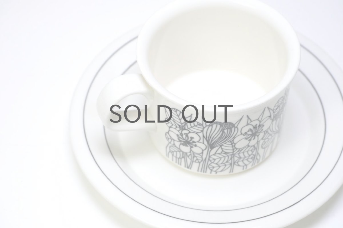 画像3: ARABIA/アラビア/Krokus/クロッカス/コーヒーカップ&ソーサー/ホワイト&ブラック/モノトーン/No.3 (3)