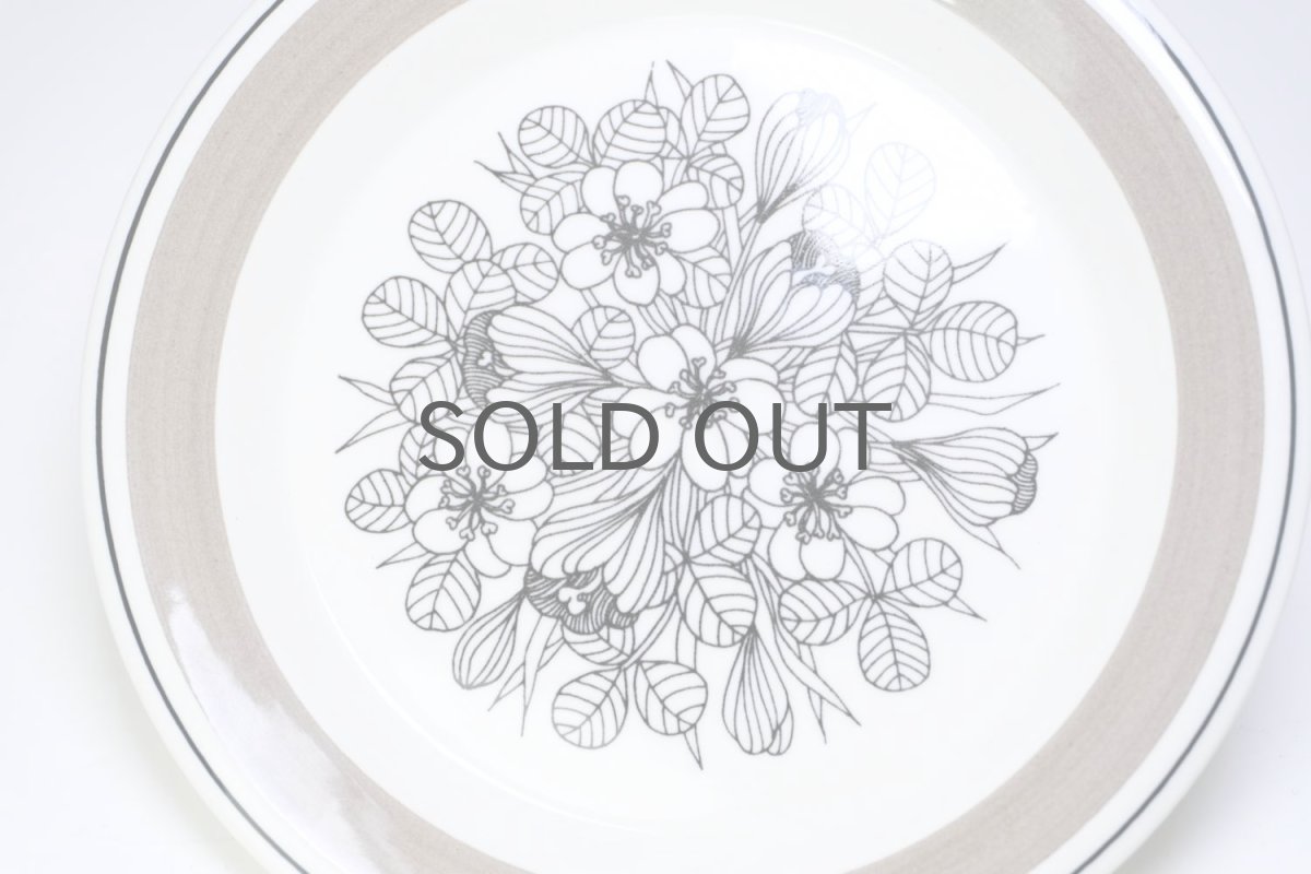 画像2: 北欧ビンテージ食器/ARABIA/アラビア/Krokus/クロッカス/グレーリム/17cmプレート/No.2 (2)