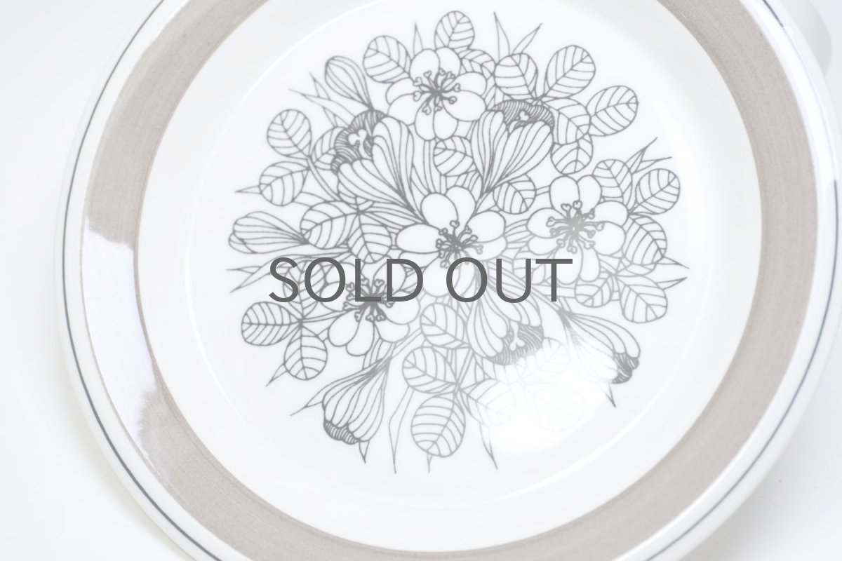 画像2: 北欧ビンテージ食器/ARABIA/アラビア/Krokus/クロッカス/グレーリム/17cmプレート/No.3 (2)