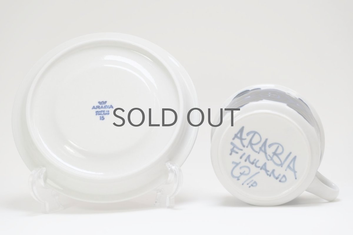 画像7: 北欧ビンテージ/ARABIA/アラビア/Anemone/マグ/ アネモネ/ティーカップ&ソーサー (7)