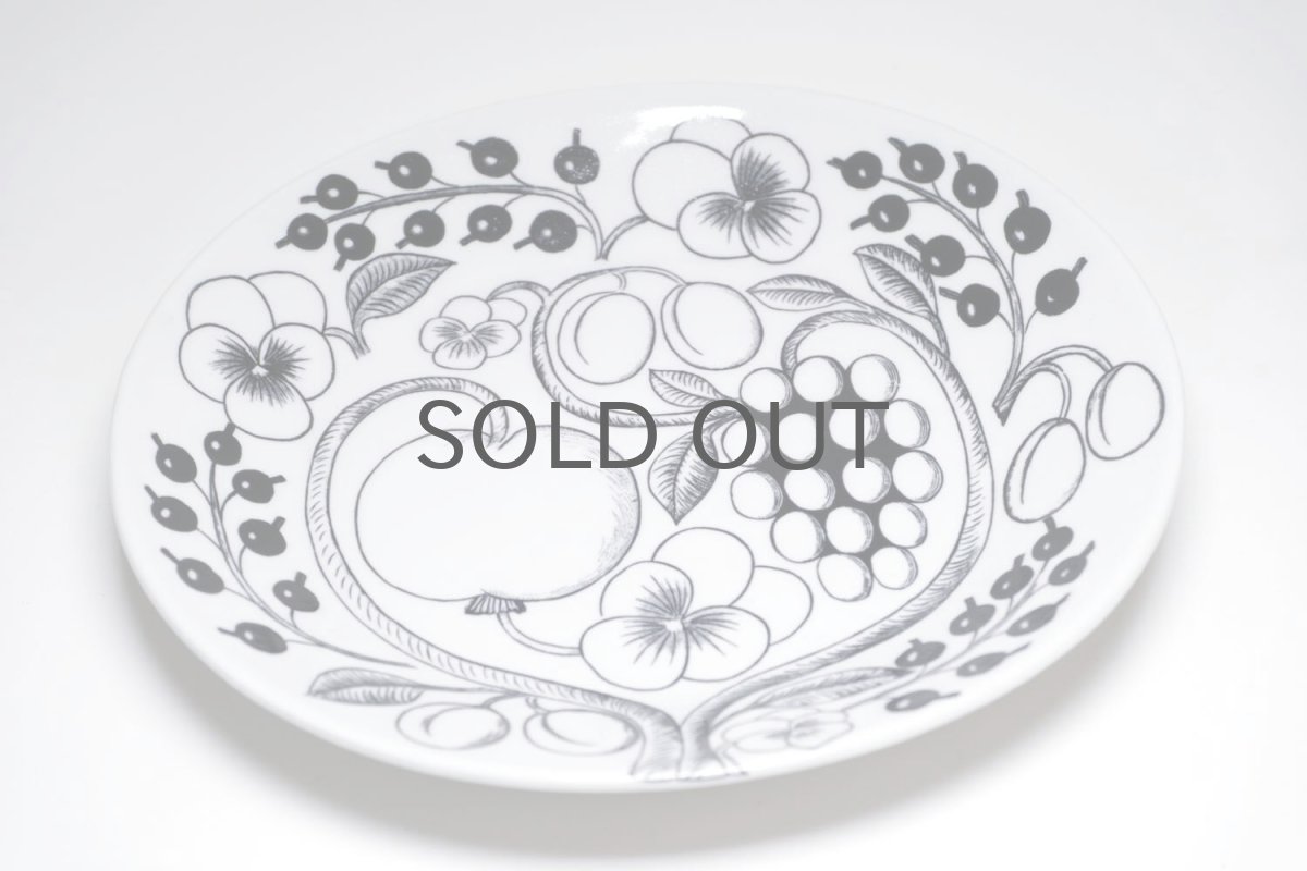 画像3: ARABIA /アラビア/Paratiisi/パラティッシ/オーバルプレート/ブラック&ホワイト/初期ビンテージ/23cmH3オーバル(楕円)/No.1 (3)