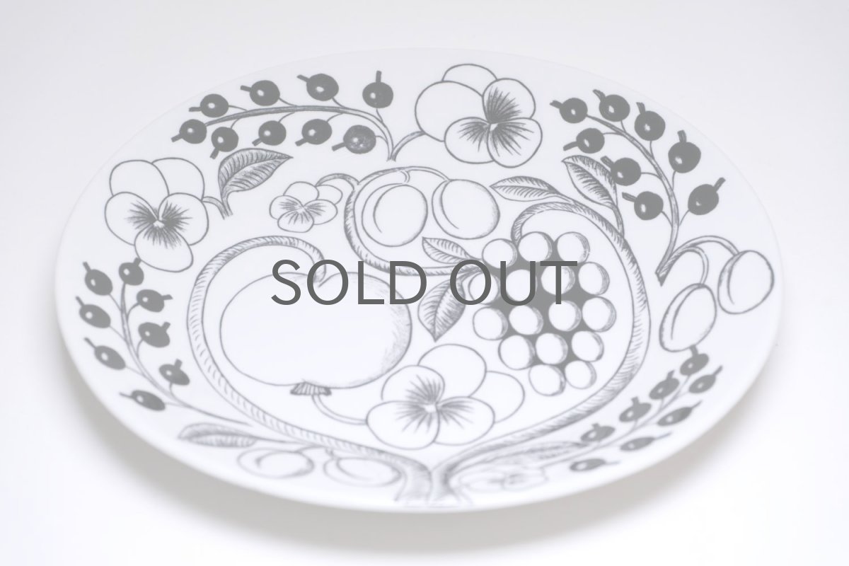 画像3: ARABIA /アラビア/Paratiisi/パラティッシ/オーバルプレート/ブラック&ホワイト/初期ビンテージ/23cmH3オーバル(楕円)/No.5 (3)