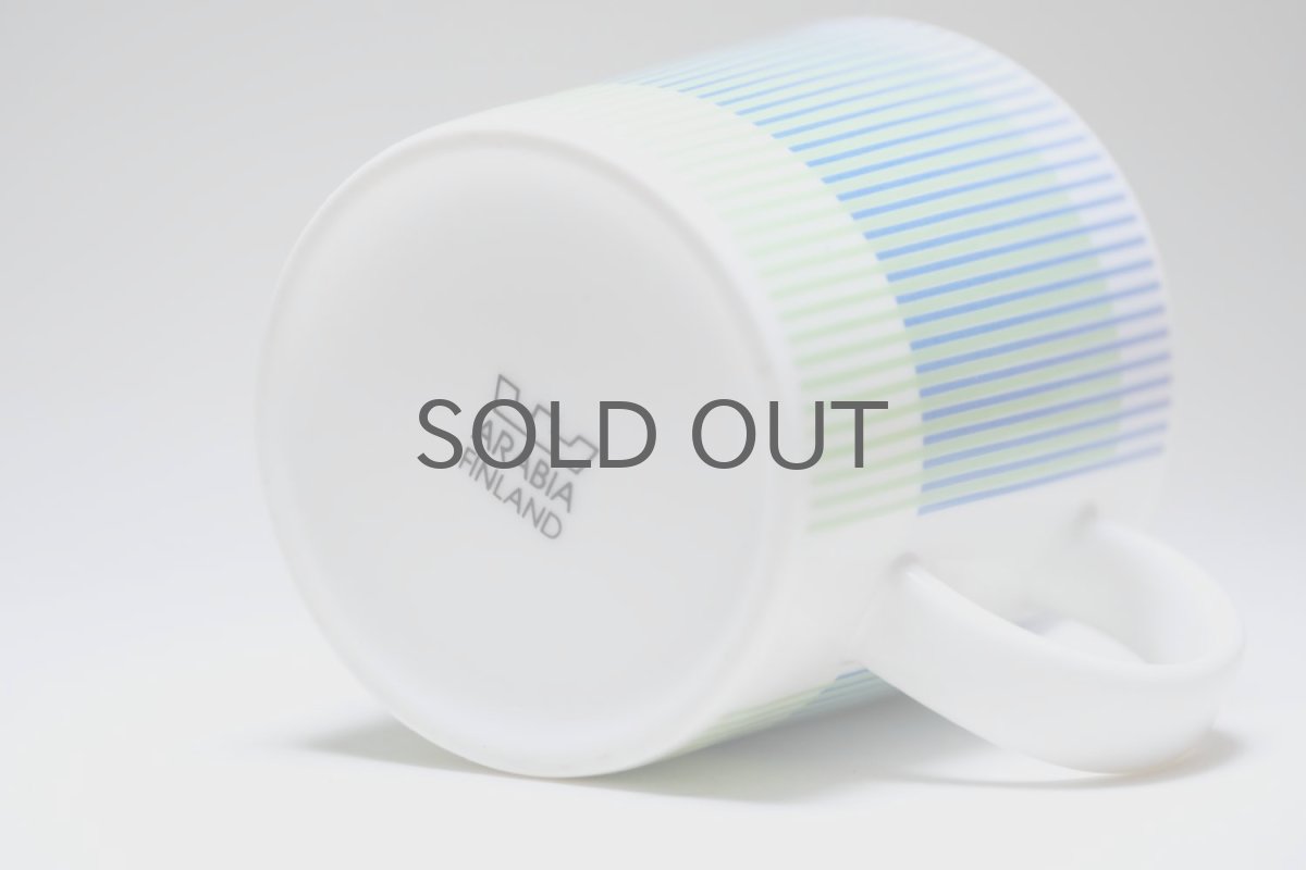 画像5: ARABIA/アラビア/TEEMA/ティーママグ/限定/ブルー系ストライプ (5)