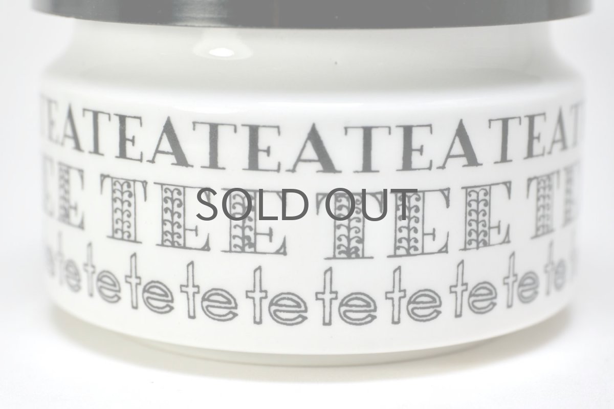 画像2: ARABIA/アラビア/陶製/ティーキャニスター/ブラック (2)