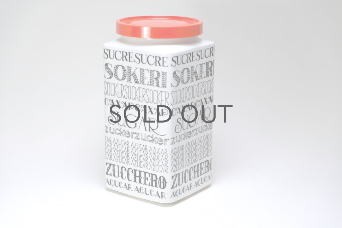 画像2: ARABIA/アラビア/陶製/シュガーキャニスター/レッド (2)