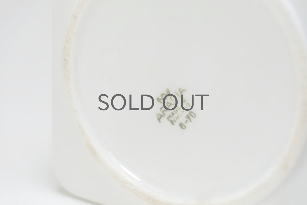 画像9: ARABIA/アラビア/陶製/シュガーキャニスター/レッド (9)