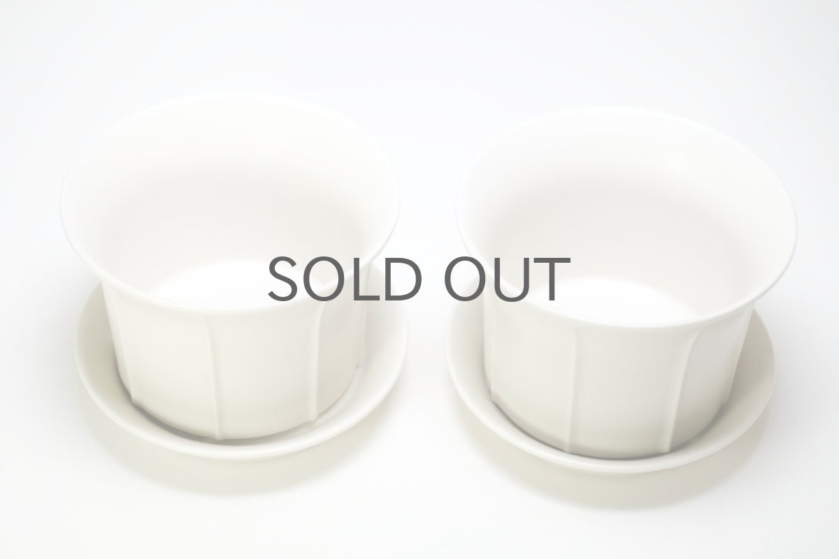 画像5: ビンテージ北欧/ARABIA/アラビア/KAISLA/Gunvor Olin-Gronqvist/鉢+受け皿/ホワイト (5)