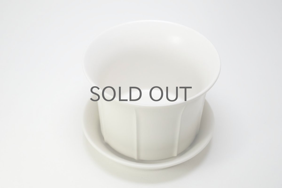 画像2: ビンテージ北欧/ARABIA/アラビア/KAISLA/Gunvor Olin-Gronqvist/鉢+受け皿/ホワイト (2)