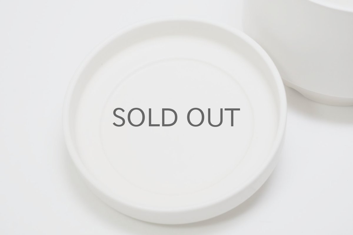 画像4: ビンテージ北欧/ARABIA/アラビア/Richard Lindh/植物ポット/鉢＋受け皿/ホワイト/Mサイズ/No.3 (4)