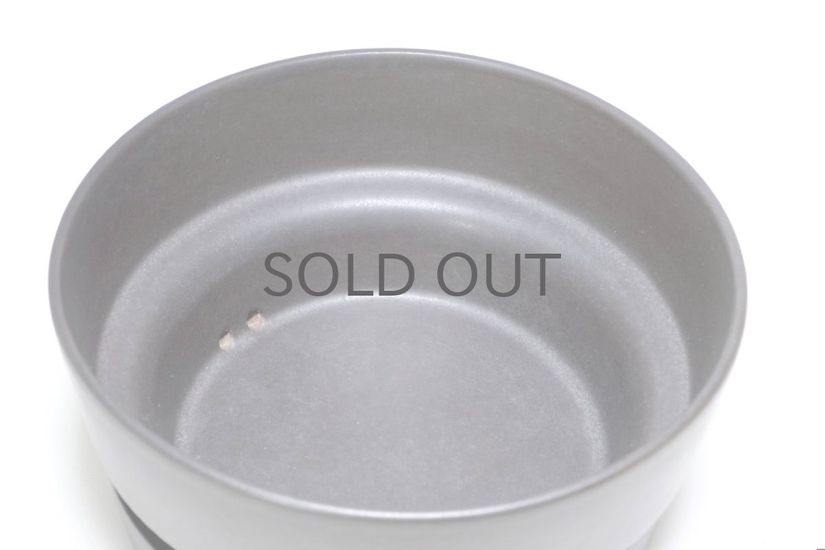 画像3: ビンテージ北欧/ARABIA/アラビア/Richard Lindh/植物ポット/鉢+受け皿/ブラック/レア横長L (3)