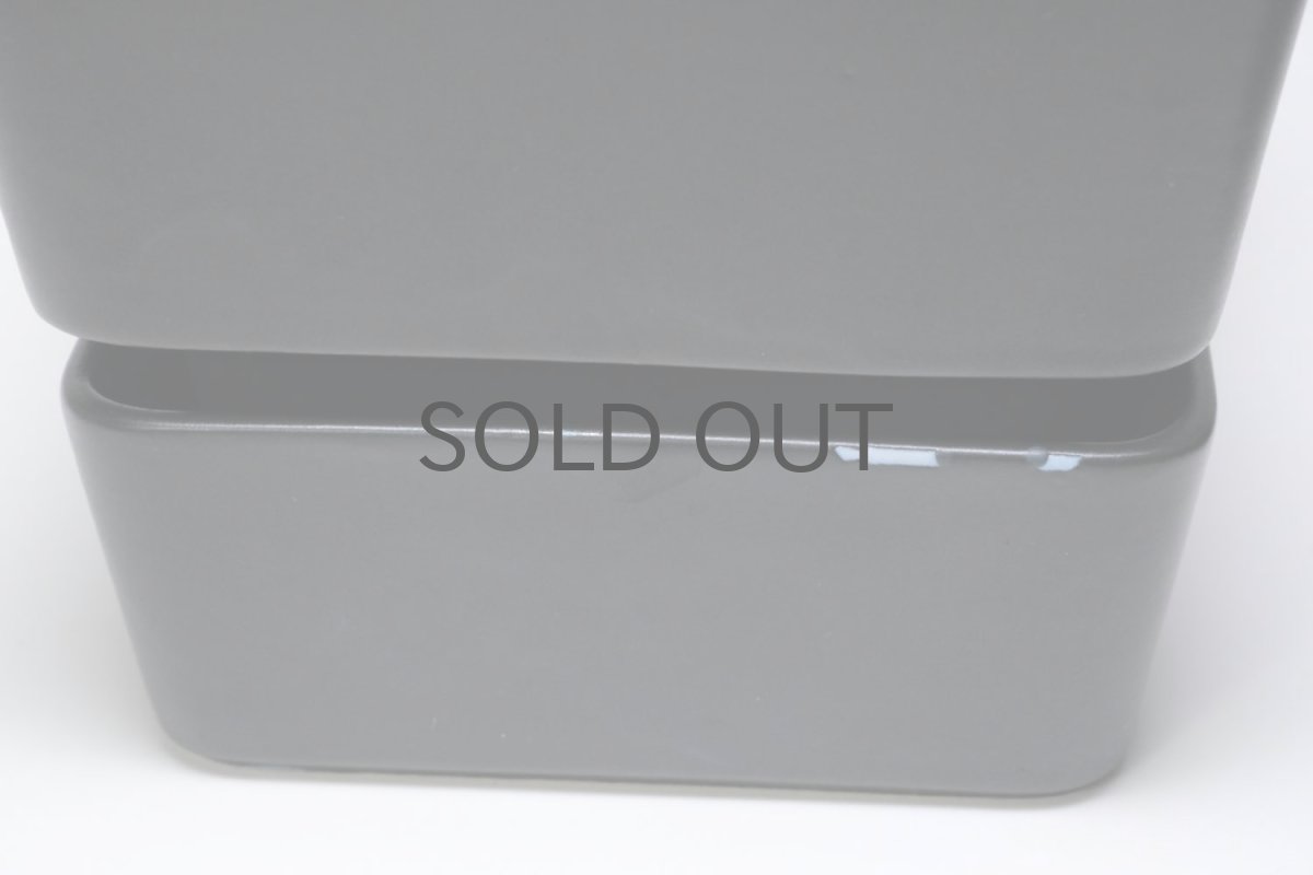 画像4: ビンテージ北欧/ARABIA/アラビア/Richard Lindh/植物ポット/鉢+受け皿/ブラック/レアスクエアータイプ (4)