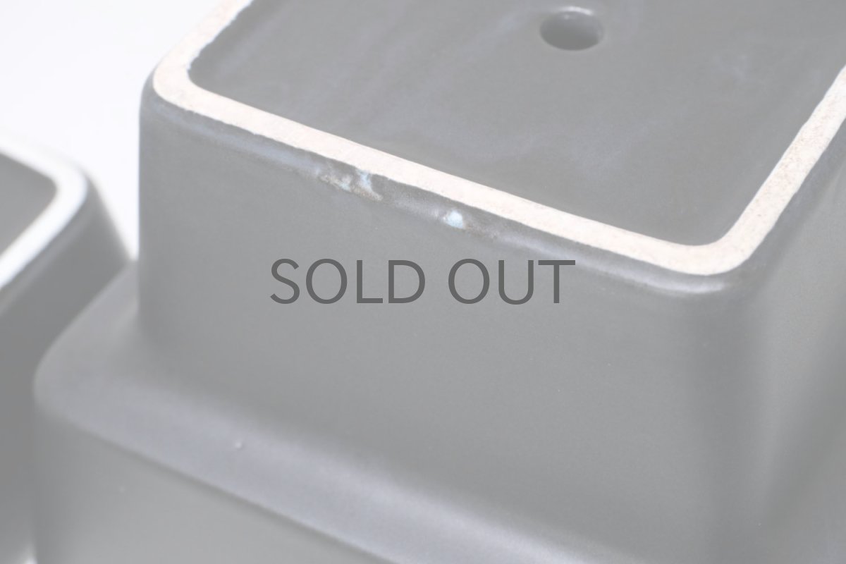 画像8: ビンテージ北欧/ARABIA/アラビア/Richard Lindh/植物ポット/鉢+受け皿/ブラック/レアスクエアータイプ (8)