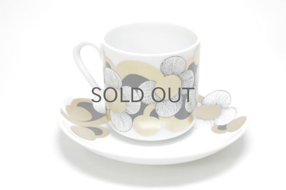 画像2: ARABIA /アラビア/KULTAPALLO/デミカップ＆ソーサー/未使用/No.4 (2)