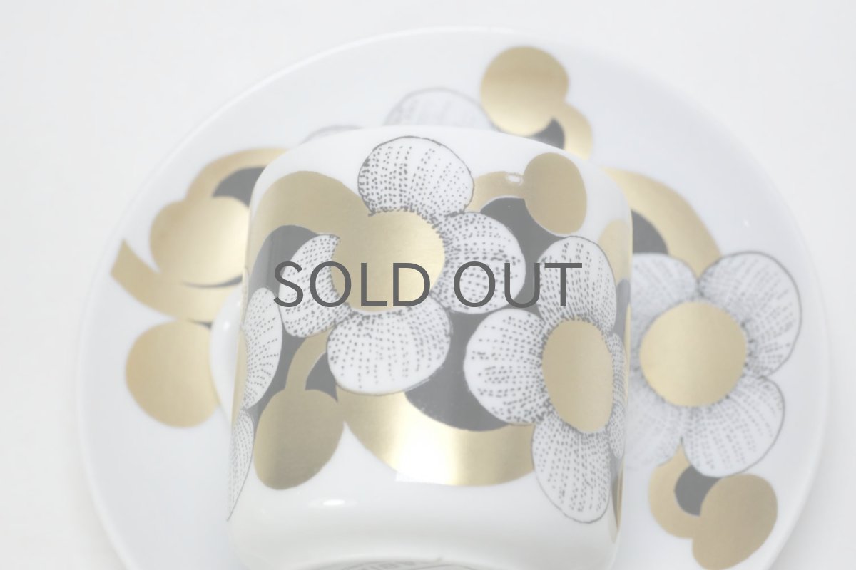 画像4: ARABIA /アラビア/KULTAPALLO/デミカップ＆ソーサー/未使用/No.4 (4)