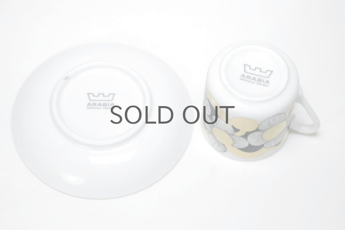 画像6: ARABIA /アラビア/KULTAPALLO/デミカップ＆ソーサー/未使用/No.4 (6)